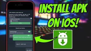 How to Install APK Files on iOS  Download Android Apps on iPhone [upl. by Neelya140]