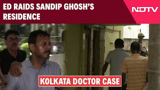 Kolkata Rape Murder News ED Raids RG Kar Hospital ExPrincipal Sandip Ghosh’s Residence [upl. by Killian]