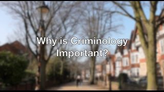 Why is Criminology Important [upl. by Tarttan]