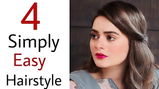 4 Simply easy hairstyles for girls  new hairstyle [upl. by Lady]