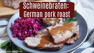 Schweinebraten  German roast pork [upl. by Nrubua]