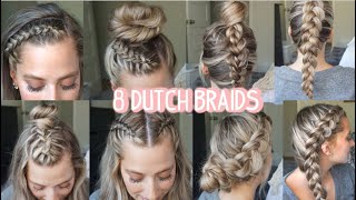 8 DUTCH BRAID HAIRSTYLES YOU NEED TO TRY Short Medium amp Long Hair [upl. by Niven]