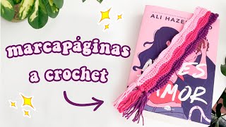 Marcapáginas Tejido a Crochet para Libros 📖 Tutorial Paso a Paso [upl. by Bast]