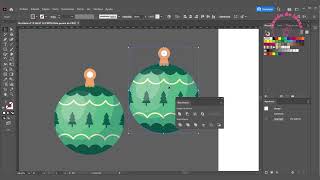 Diseño de CAJA NAVIDEÑA tutorial paso a paso en illustrator [upl. by Orecic]