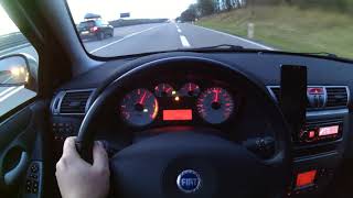 Fiat Stilo 19 JTDm Multijet 16V 150hp stock 100200kmph [upl. by Ahsirek]