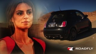 Fiat Abarth and Supermodel Catrinel Menghia by RoadflyTV with Charlie Romero [upl. by Arikat]