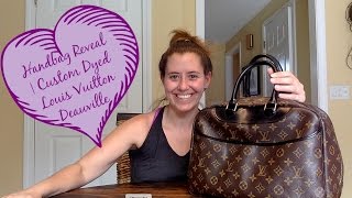 Handbag Reveal  My Custom Dyed Louis Vuitton Dauville [upl. by Westerfield]