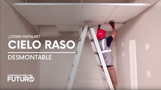 ¿Cómo instalar Cielo Raso desmontable [upl. by Myer]