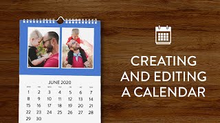 Creating and editing a calendar in Snapfish [upl. by Karna690]