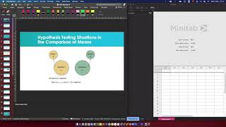 Minitab Probar diferencia entre 2 medias [upl. by Neeliak]