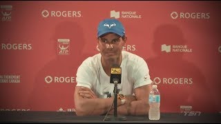 Rafael Nadal Press conference  R3 Montreal Masters 2017 [upl. by Eitra]