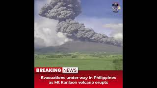 Desitdown News Evacuations under way in Philippines as Mt Kanlaon volcano erupts desitdown news [upl. by Pouncey270]