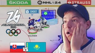 OH KVALIFIKÁCIA 2024  Slovensko  Kazachstan NHL 24 [upl. by Norrahs845]