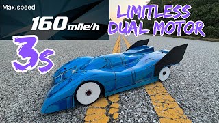 Arrma Limitless 160mph 3s Onyx 9350 Dual Motor Build [upl. by Cohlette]