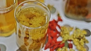 Chrysanthemum Tea 菊花茶  Herbal Tea  Recipe by ZaTaYaYummy [upl. by Hazem]