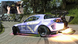 INSANE 900HP Mazda RX8 Drifting on Touge  Assetto Corsa  Thrustmaster Wheel Gameplay [upl. by Arihaz938]