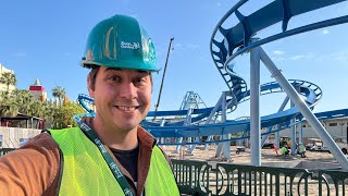 Phoenix Rising NEW 2024 Roller Coaster POV amp Construction Update HARD HAT Tour at Busch Gardens [upl. by Anippesuig395]