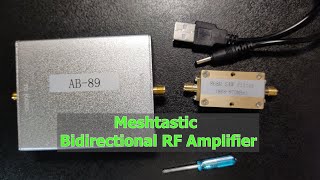 Meshtastic US915 MHz and EU868 MHz Bidirectional RF Amplifier AB89 Overview by Technology Master [upl. by Camey530]