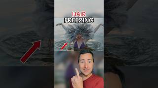 Hair Freezing Contest shorts [upl. by Eenert]