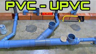 Como instalar o colocar tuberías en un baño  Plomería  PVC  UPVC [upl. by Anar]