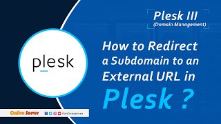 How to redirect a subdomain to an external URL in Plesk [upl. by Thurnau]