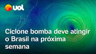 Ciclone bomba pode atingir o sul do Brasil e trazer fortes chuvas e frio alertam meteorologistas [upl. by Strader106]