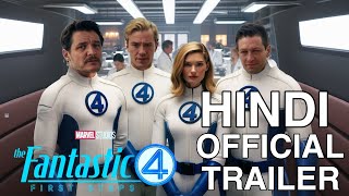 Fantastic Four First Step  Official Trailer In hindi  Marvel studios [upl. by Malkin]