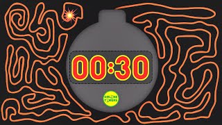 💣⏳ 30 Second Bomb Timer Countdown  Watch the Clock Race 💥 [upl. by Waddle]