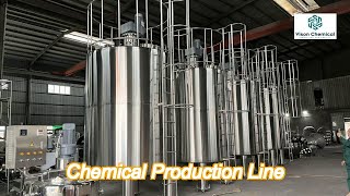 oem  odm chemical production line 1000 gallon chemical blending tanks [upl. by Nebra142]