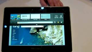 RIM Blackberry Playbook First Impression and Interface Demo [upl. by Deste14]