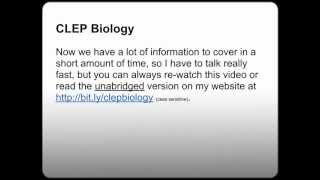 Biology CLEP Tests  Discover this Secret to PASS CLEP GUARANTEED  PT 13 [upl. by Rather]