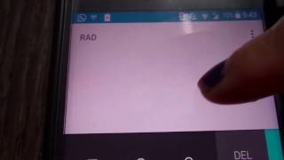 RADIANESGRADOS EN CALCULADORA ANDROID [upl. by Ahsyekal]