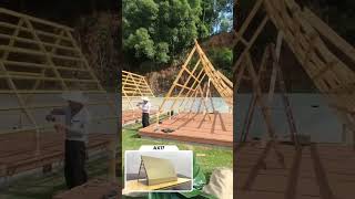 Aframe safari tent glamping site from design to opening shorts safaritent glampingtent [upl. by Eatnoled]