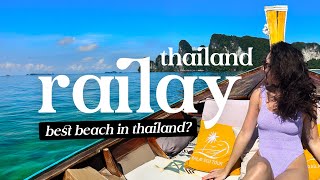 Railay Beach Krabi  Boat tour nightlife and beaches Must visit in Thailand [upl. by Bierman]