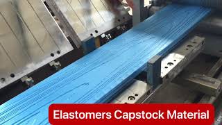 Elastomer capstock WPC composite decking mold testing [upl. by Anitsirk940]