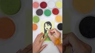 Fa Mulan the Eighth Official Disney Princess disneyprincess funcoloring colorsand sandcoloring [upl. by Ibok]