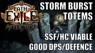 PoE 323 324 UPDATED Storm Burst Totems  Cheap Starter SSFHC Viable  Clears All Content [upl. by Neenwahs]