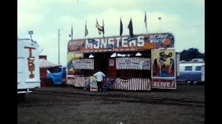 Clyde Beatty Cole Bros Circus Setting Up  Circa 1960s  Super 8 Home Movie Footage [upl. by Tima569]