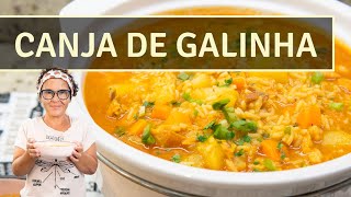 APRENDA A FAZER A MELHOR CANJA DE GALINHA MUITO SABOR E FÁCIL DE FAZER [upl. by Bryant]