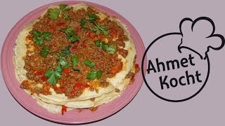 Rezept Pfannkuchen mit Hackfleischfüllung  AhmetKocht  türkisch kochen  Folge 162 [upl. by Anahc393]