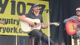 Drew Baldridge Have This Dance acoustic Froggy 1077 guitar pull 7222024 York State Fair PA 316 [upl. by Dannica]