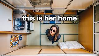 She Lives in a 46Day Micro Apartment in Japan [upl. by Hploda]