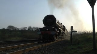 6201 roars up the Lickey Incline with 7752 amp 9600 banking [upl. by Haduj]