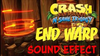 Crash 1 Warp Sound Effect  Crash Bandicoot N Sane Trilogy [upl. by Attirehs]