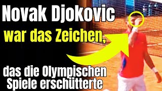 Novak Djokovic DAS KREUZZEICHEN das die OLYMPISCHEN SPIELE erschüttert [upl. by Trixie64]