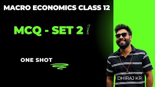 Macro Economics  MCQ 2  Class 12 [upl. by Colly]