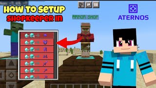 How To Add Shopkeeper In Aternos  How to Setup Shopkeeper In Aternos Full Tutorial  POWER WALKER [upl. by Annette]