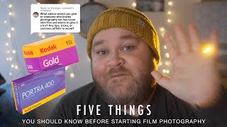 5 Things to Know BEFORE you start Film Photography [upl. by Cloutman]