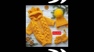 New winter crochet for babies woolen crochet 2024 Latest woolen designs [upl. by Notsecnirp519]