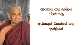 ආයතන සහ ඉන්ද්‍රිය ධර්ම යනු අරහතුන් වහන්සේ සතු ඉන්ද්‍රියන් [upl. by Derian712]